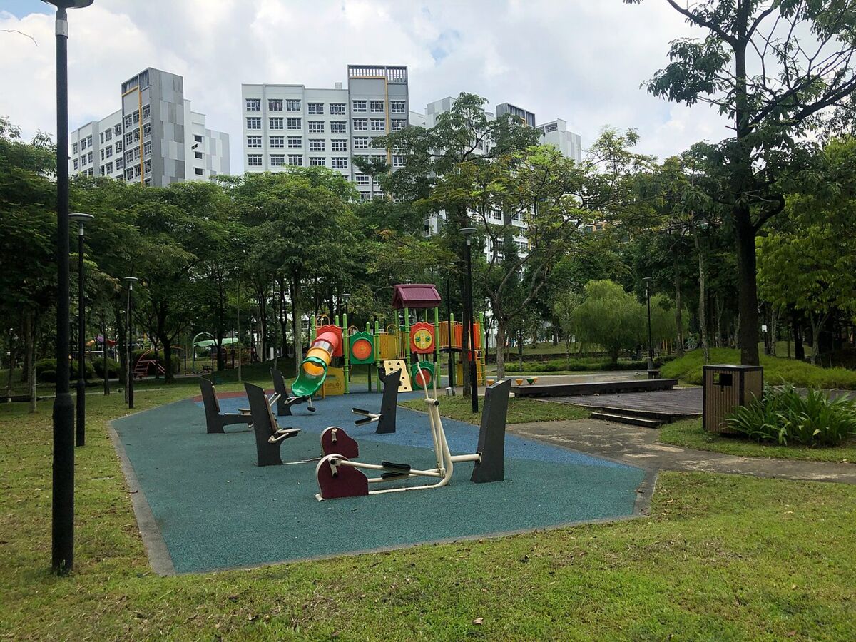 An outdoor children's playground in the Admiralty area of Singapore