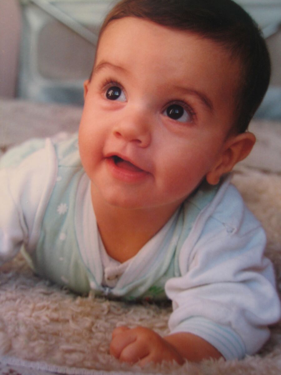 An infant at play