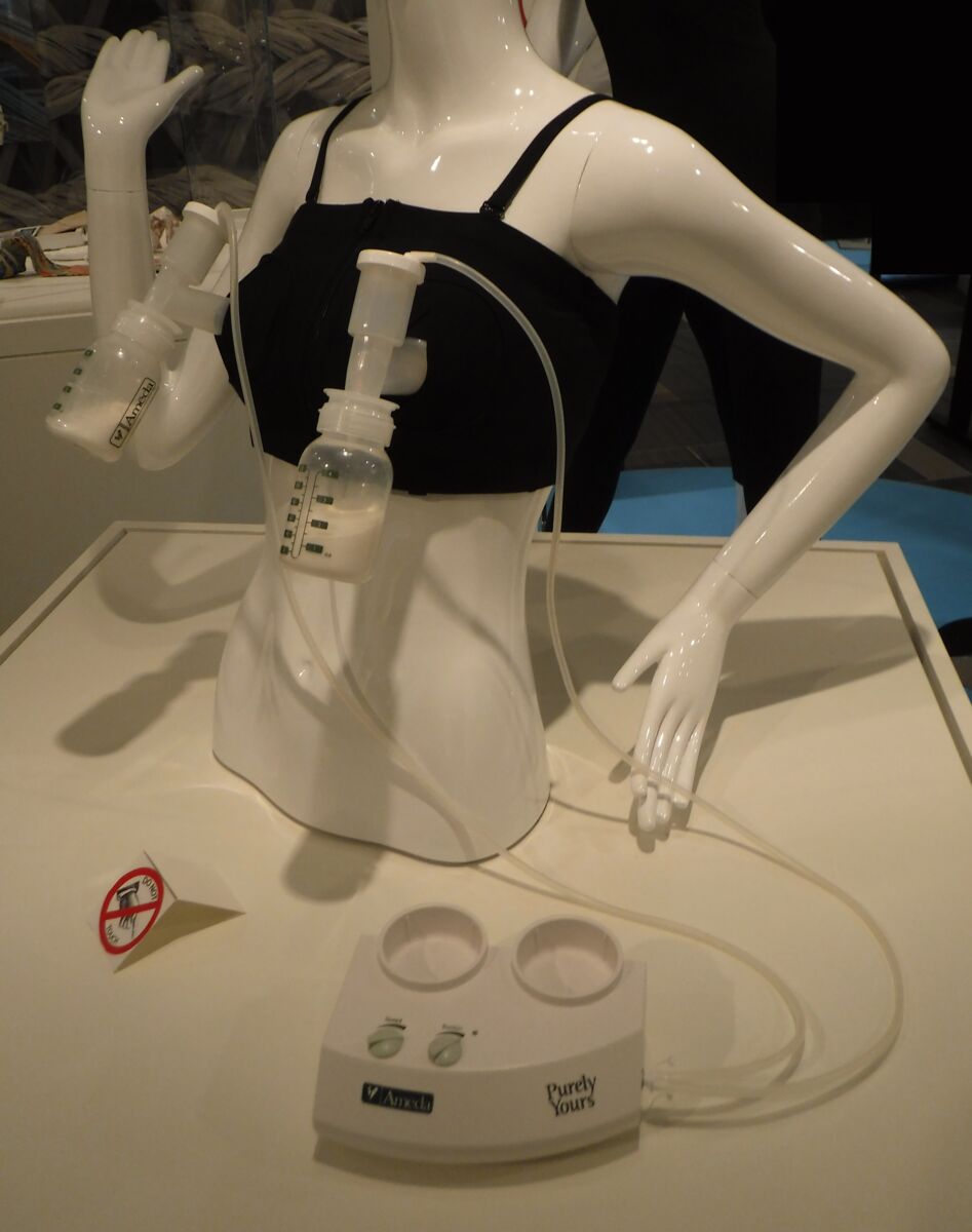 An electric breast pump