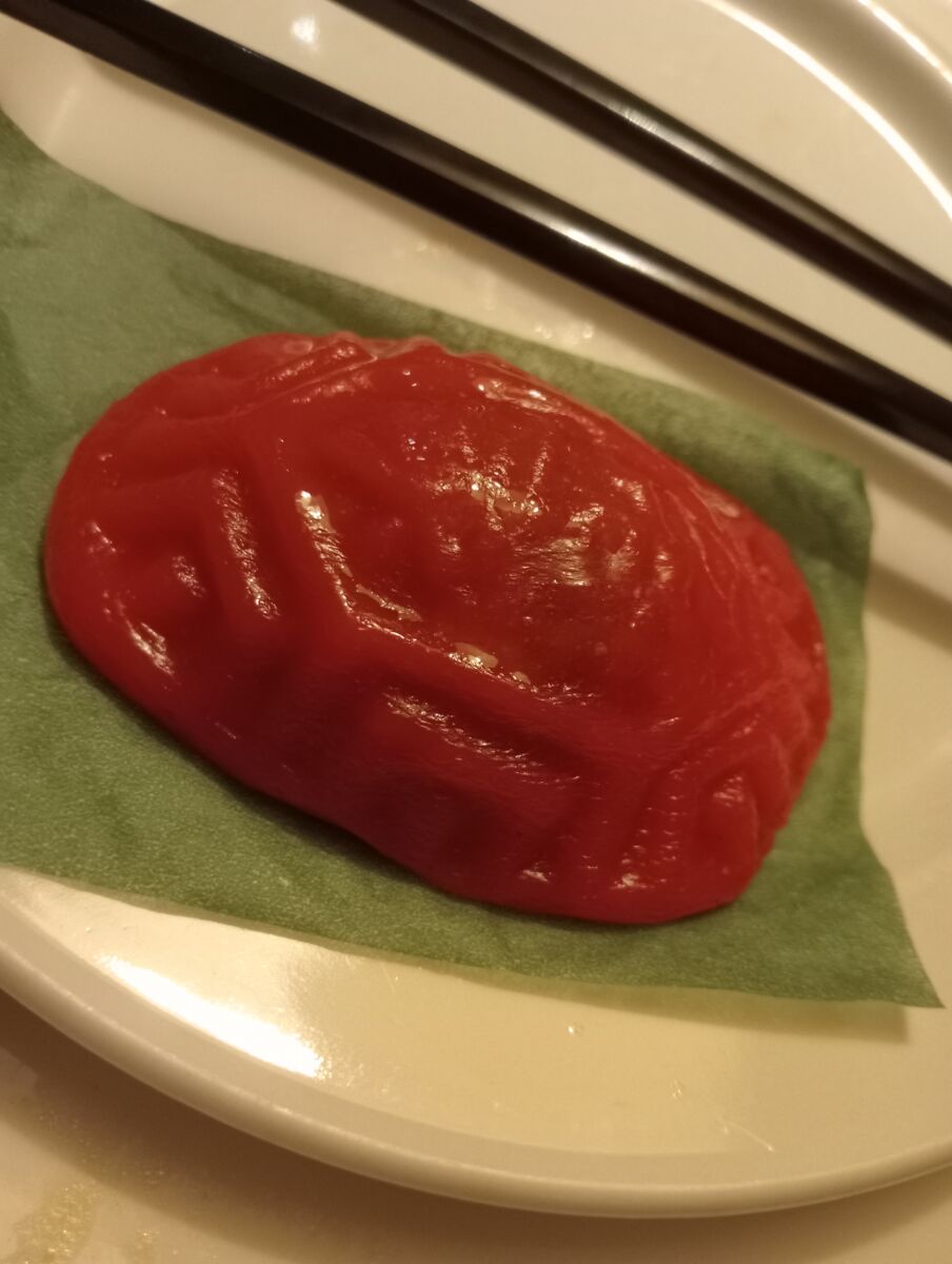 Ang ku kueh, a traditional red tortoise cake