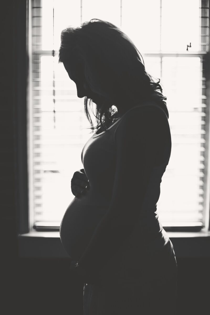 A pregnant woman