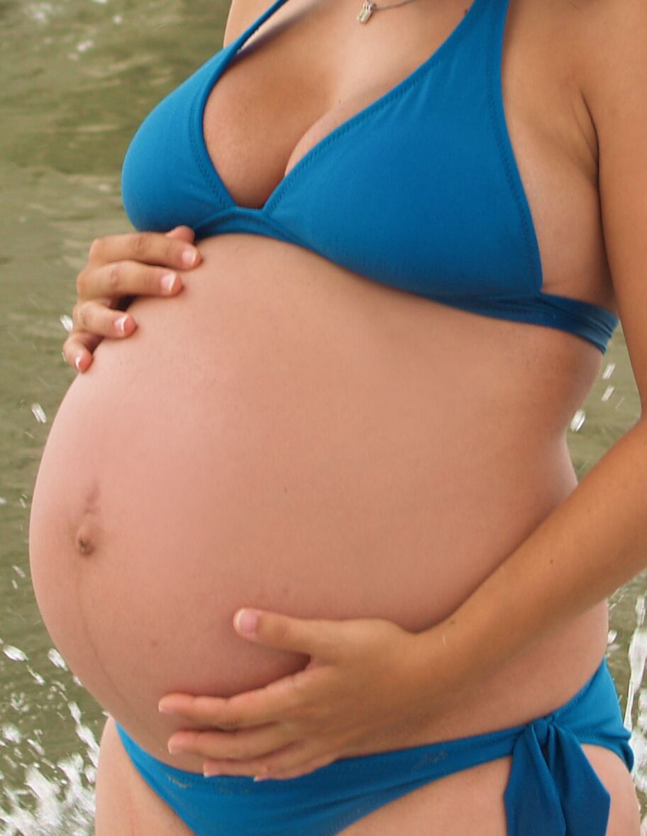 A pregnant belly