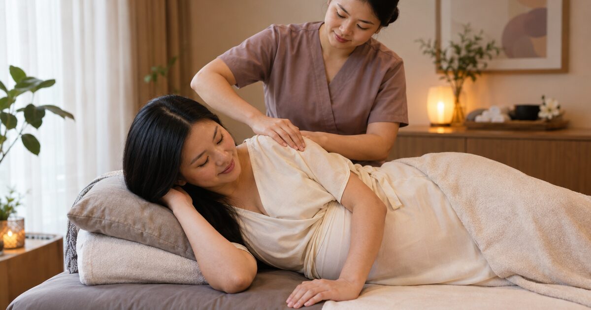 26 weeks pregnant: back pain, safe massage and the OGTT