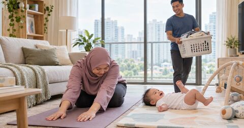 Back pain after pregnancy: why it happens, feeding and carrying tips, safe stretches and when to see a physio