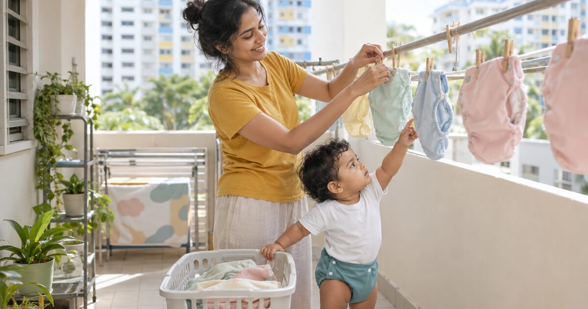 Cloth diapers in Singapore: what they cost against disposables, washing them in our humidity and where to buy