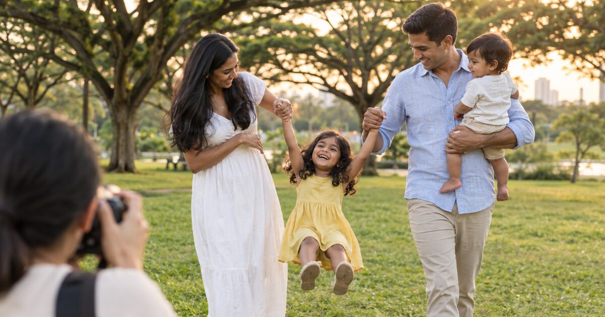 Family photoshoot locations in Singapore: permit rules, the best light and how to avoid the crowds, place by place