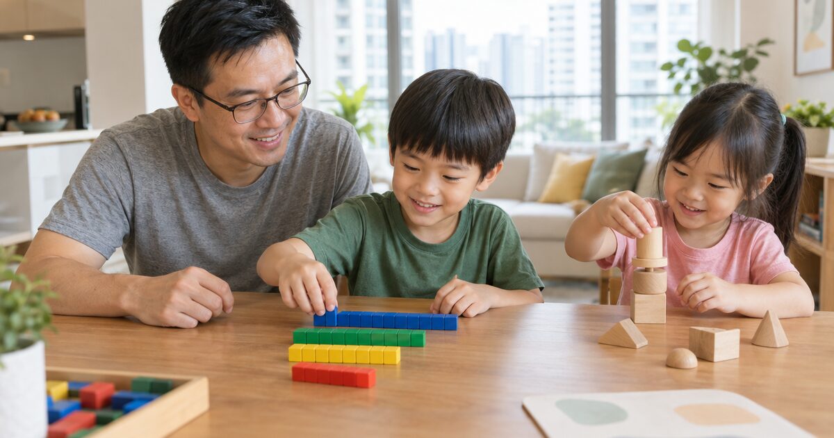 Math skills by age: counting, number sense and the Singapore maths approach, with home activities from toddler to Primary 2