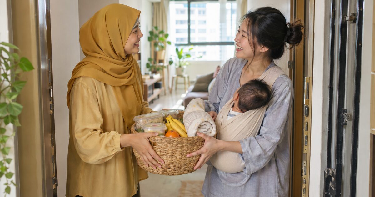 Postpartum gift ideas for a new mum in Singapore: meals, help and comfort gifts, with prices to check and what to skip