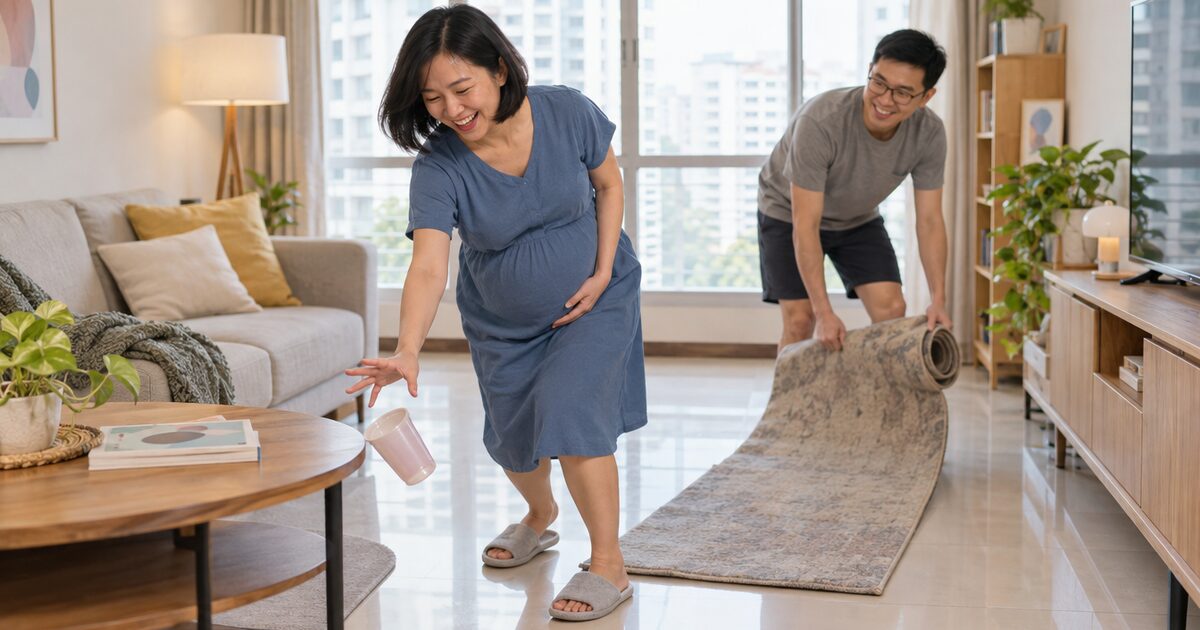 Pregnancy clumsiness: why you trip and drop things, how to prevent falls at home, and what to do after a fall