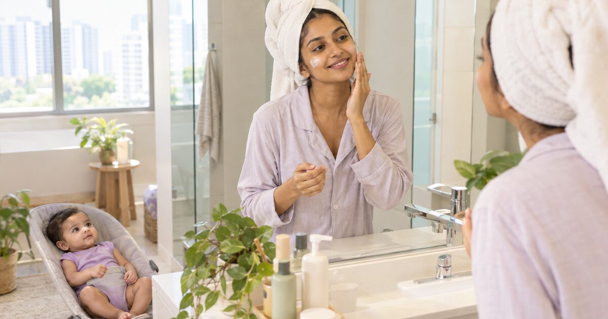 Skincare for new mums: a five-minute postpartum skincare routine, ingredients to check while breastfeeding, and Singapore's humidity